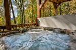 Relax in this spacious hot tub with gorgeous views